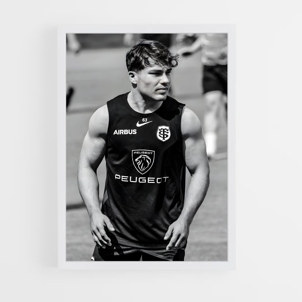 Poster Antoine de dupont – affiche Rugby (vue 3)